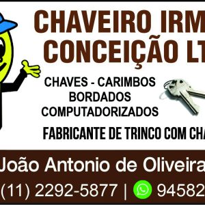 Chaveiro Irmão Conceição 6 cm